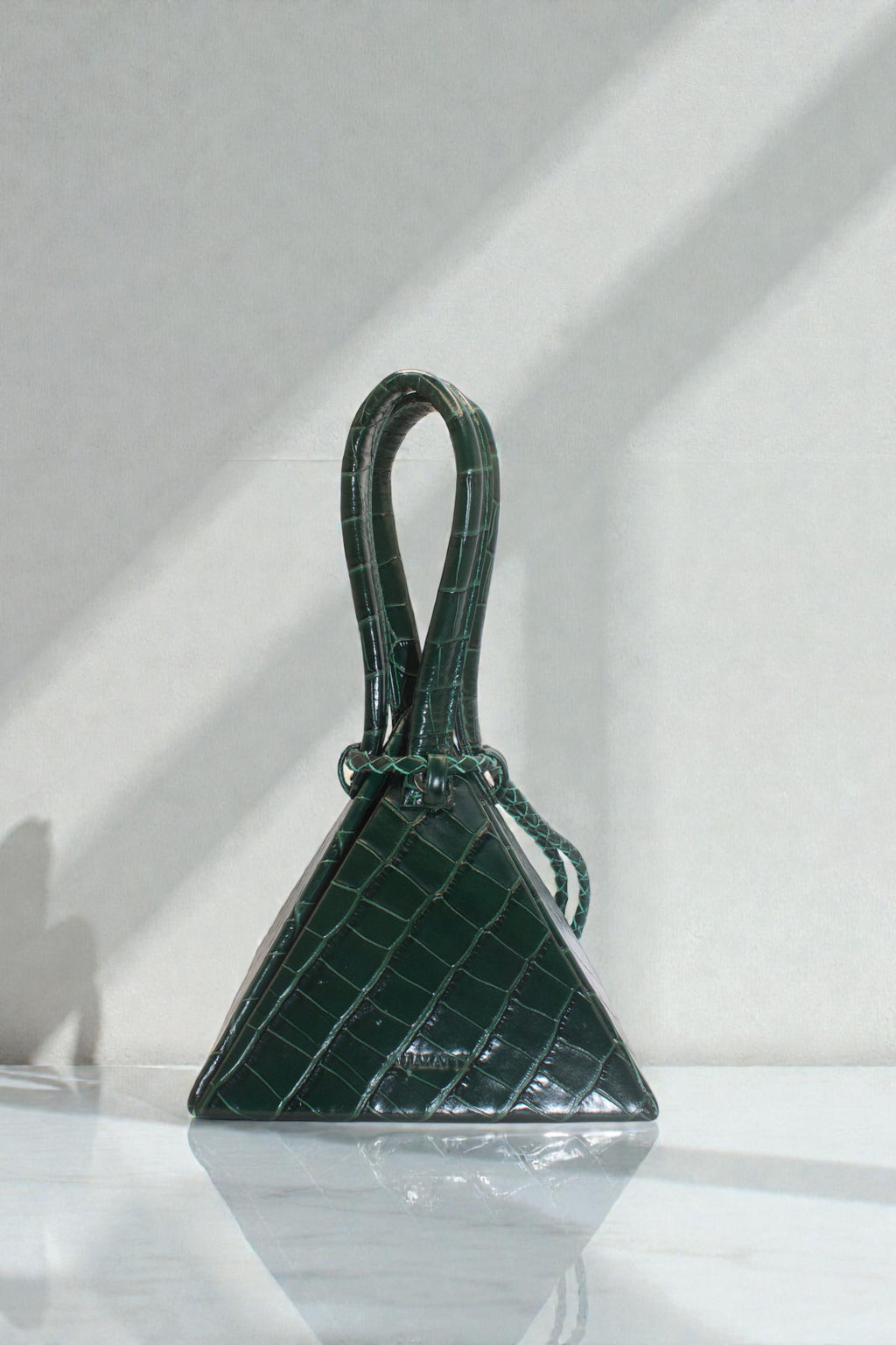 Le sac Débédi Vert croco