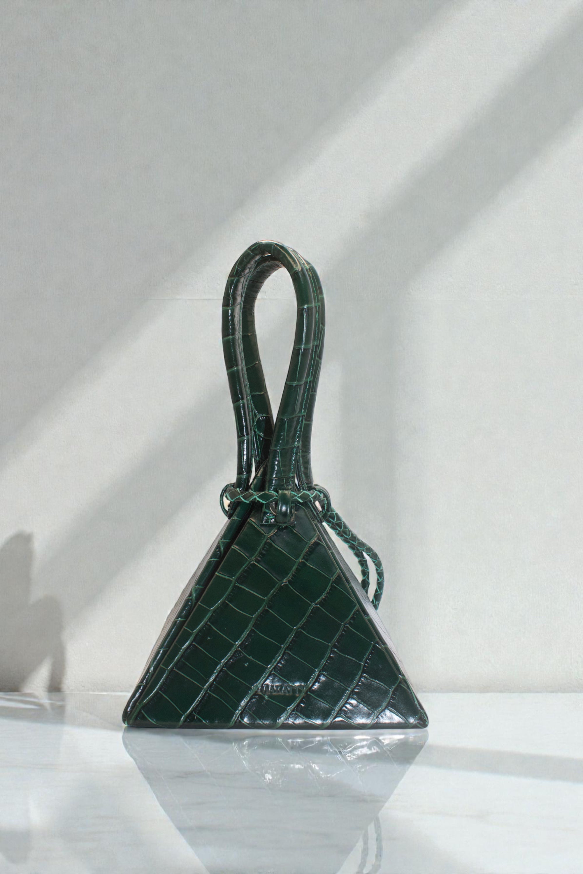 Le sac Débédi Vert croco