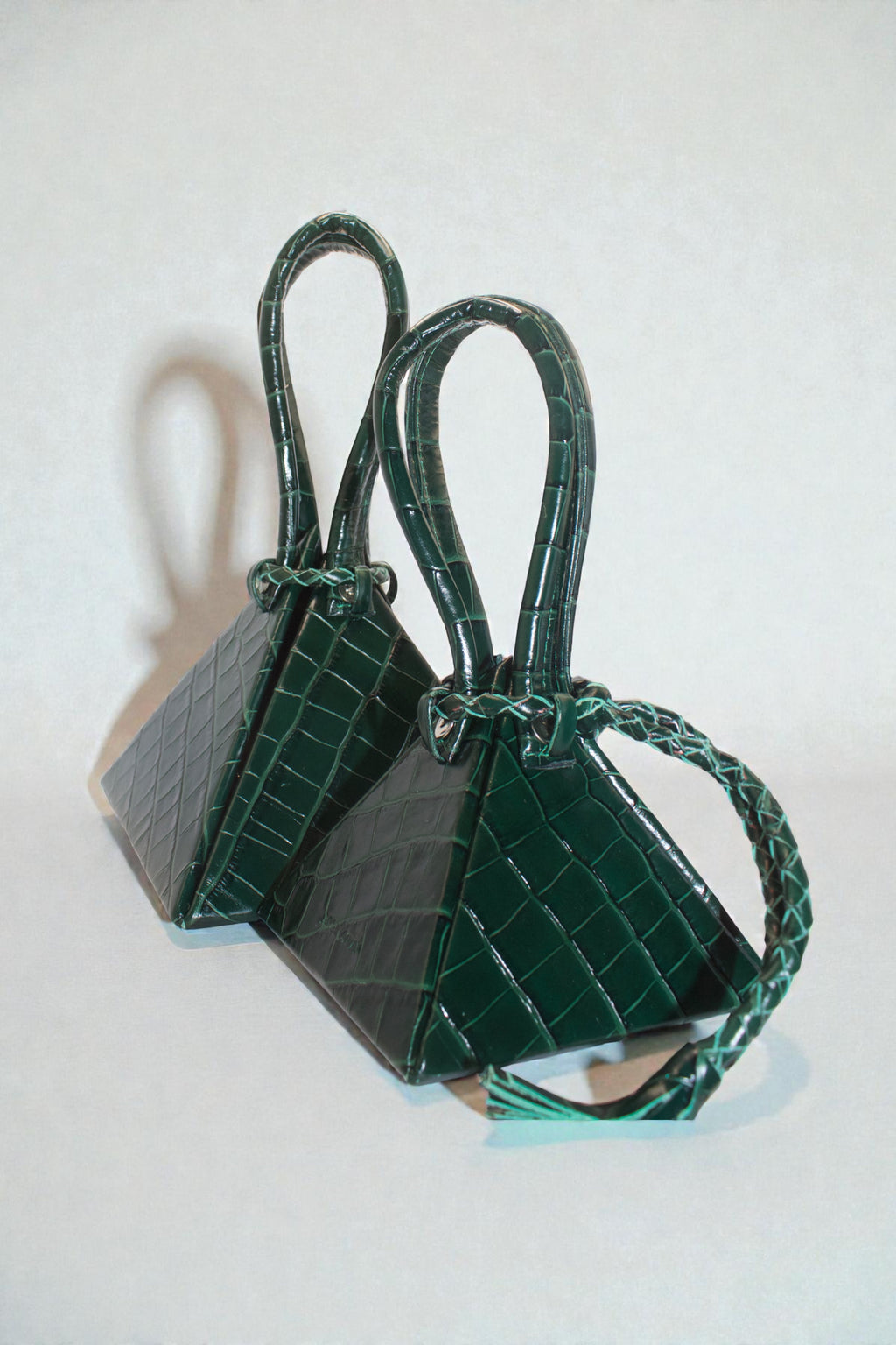 Le sac Débédi Vert croco